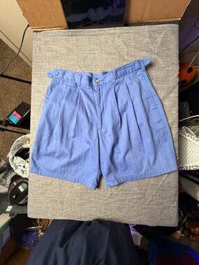 Vintage Grand Slam Men's Blue Twill Shorts Size 36